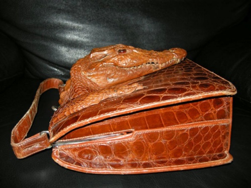 Vintage Baby Alligator Leather Bag (c.1940s) – Rush Creek Vintage