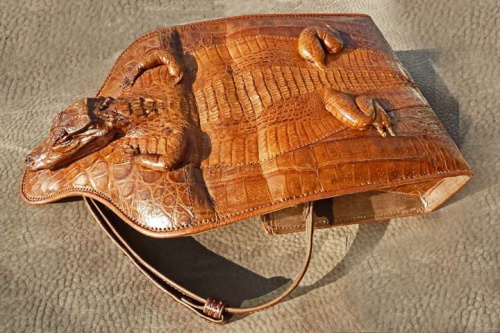 West African Handbag (Crocodile skin) - Corvallis Multicultural Literacy  Center