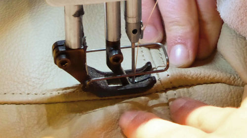 Sewing leather - decorative seams in leather -  -  The Leather Dictionary